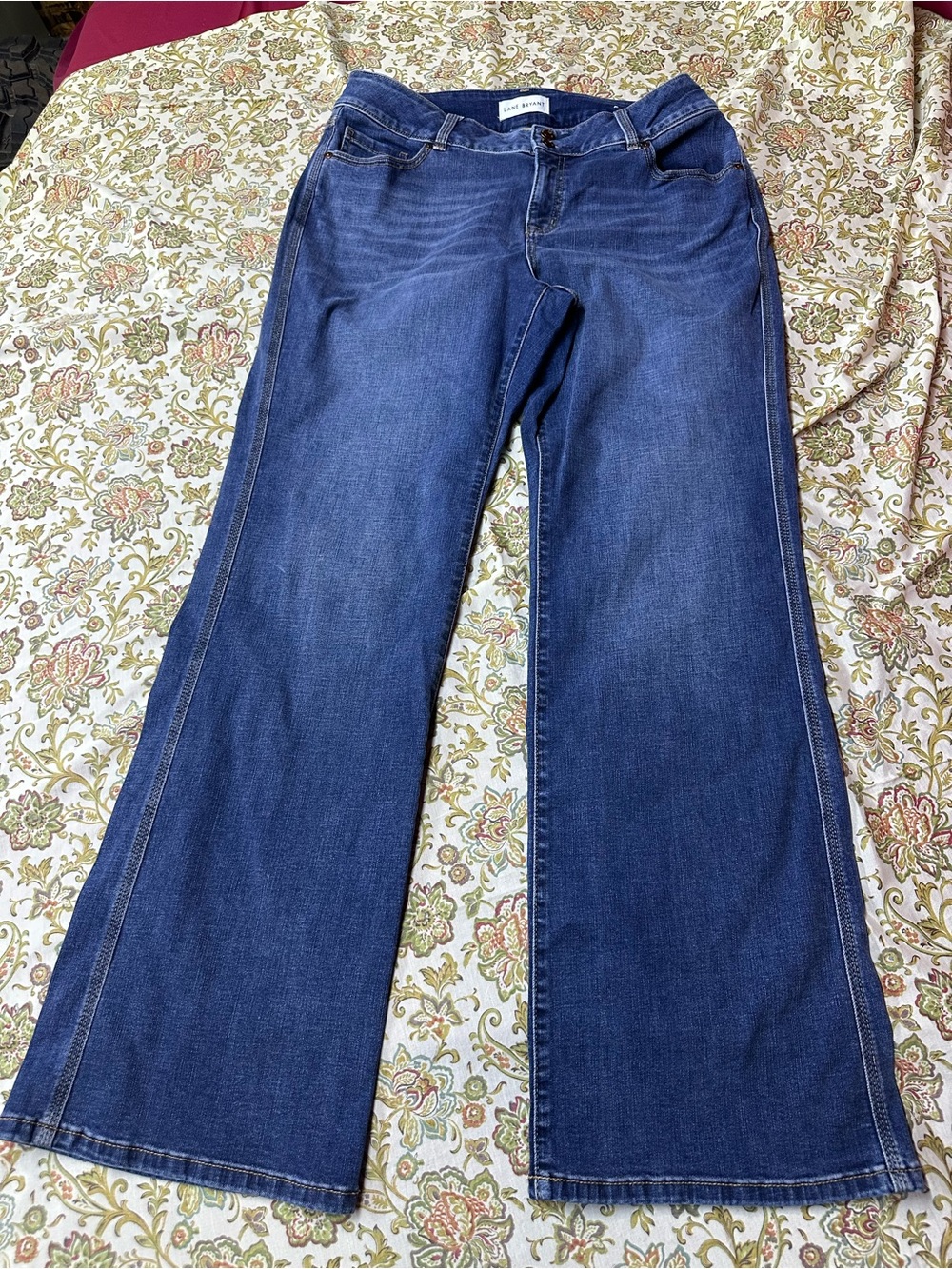 Lane Bryant Dark Blue Wide Leg Jeans